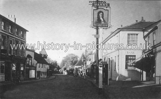 The Kings Head and High Street, Ongar, Essex. c.1950's